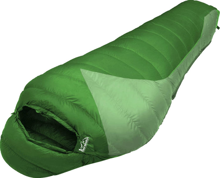 Norskskin Leichter Schlafsack 4 Jahreszeiten 0°C bis -23°C - Mumienschlafsack extra lang (230 x 82 c