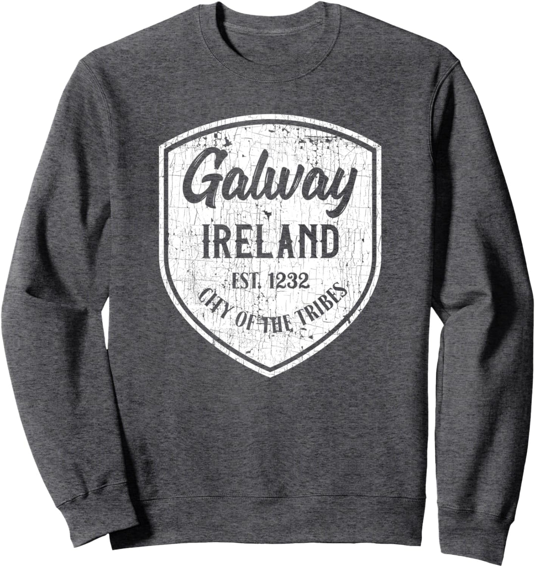"Galway, Ireland" - Eire gift - Distressed Irish Souvenir Sweatshirt