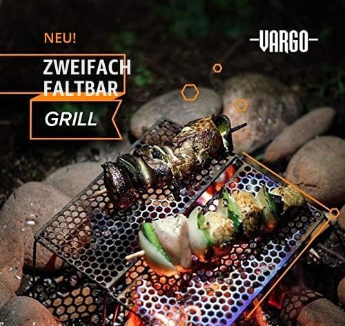 Vargo Unisex – Erwachsene Biford Klappgrill, Titan, One Size