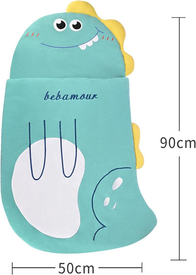 Bebamour Baby Schlafsack 0-18 Monate Niedlich Junge Mädchen Schlafsack Baby Wrap Blanket (Blue Dino/