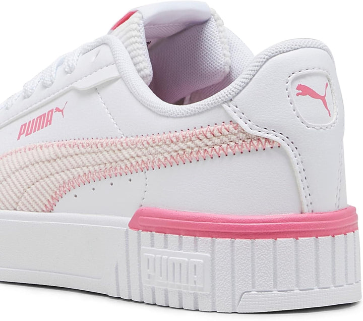 PUMA Mädchen Carina 2.0 Corduroy Jr Sneaker 37 EU Puma White Frosty Pink Strawberry Burst, 37 EU Pum