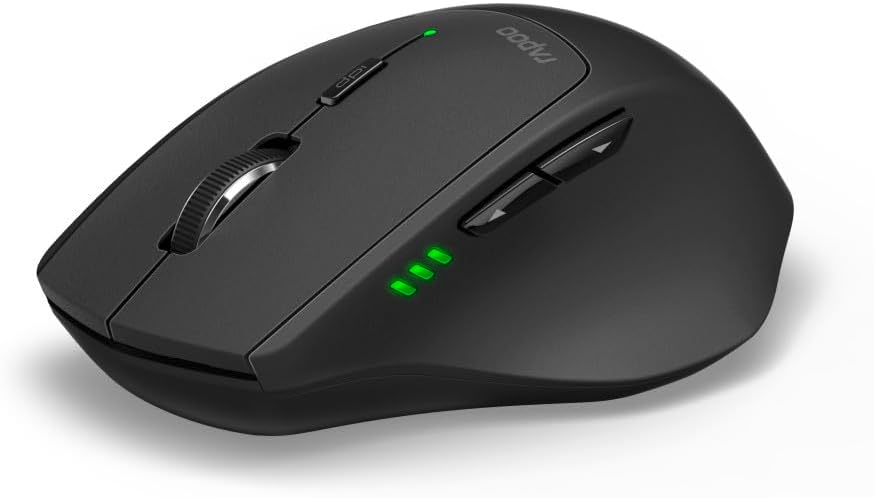 Rapoo 9500M kabelloses Tastatur-Maus Set Wireless Deskset 1600 DPI Sensor 12 Monate Batterielaufzeit