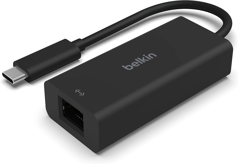 Belkin USB-C auf 2,5-Gb-Ethernet-Adapter, USB-IF-zertifizierter Thunderbolt 3 und 4/USB-C-LAN-Netzwe