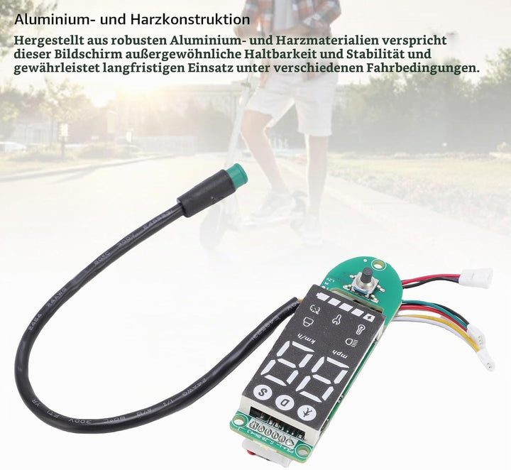 BuyWeek E-Scooter Dashboard für Xiaomi 4 Lite, Elektroroller Armaturenbrett Klare Anzeige E-Roller L