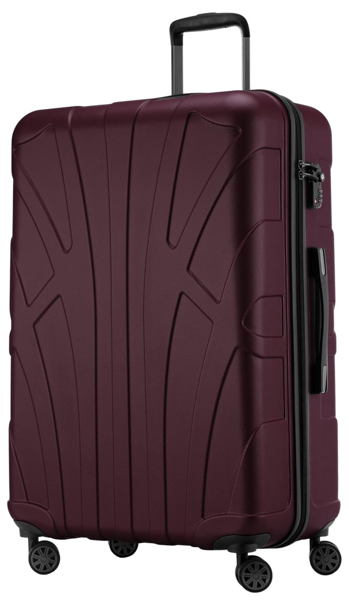 suitline - Grosser Hartschalen-Koffer Koffer Trolley Rollkoffer XL Reisekoffer, TSA, 76 cm, ca. 96-1