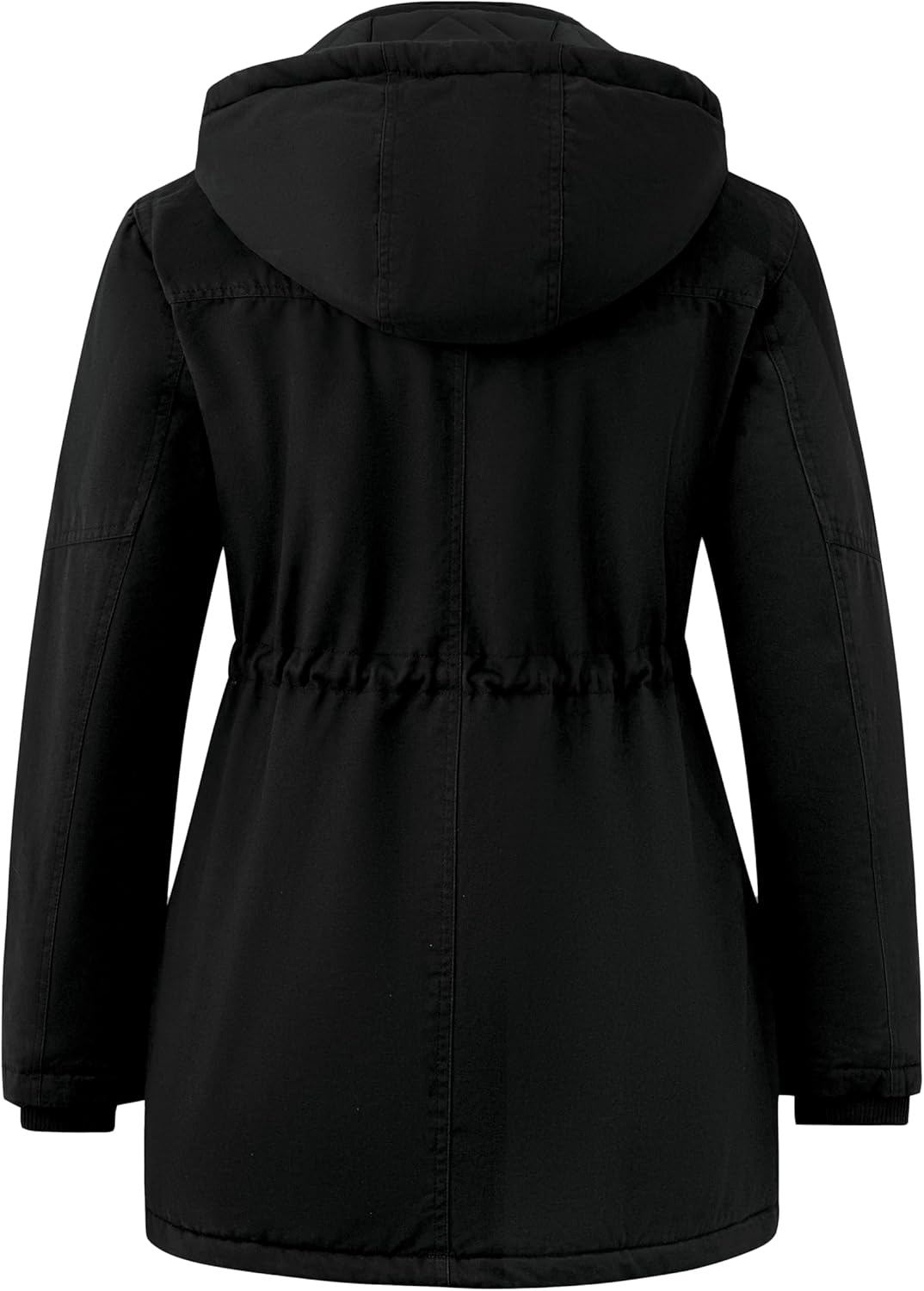 Wantdo Damen Klassische Baumwoll Jacke Warmer Fleece Mantel Winter Outdoor Parka Jacke Mittellanger