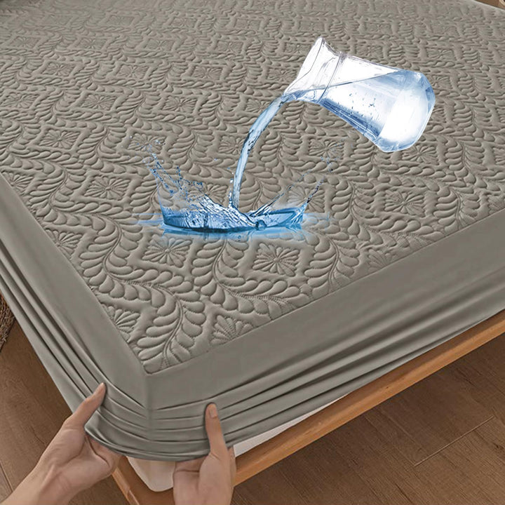 Premium Matratzenschoner wasserdichte 90x200cm Spannbettlaken Luxus, 3D-Muster, Super saugfähig, Atm