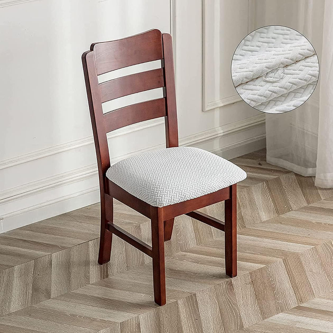 LANSHENG Stuhlbezug Sitzfläche Waschbarer Stretch Wasserdicht Jacquard Bezug für Stühle Esszimmerstu