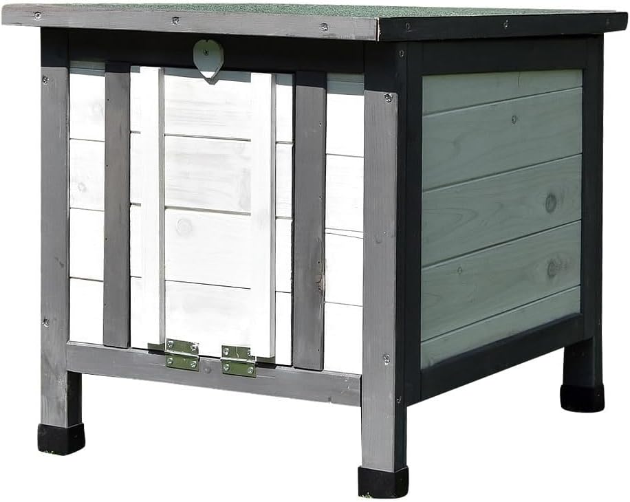 Melko Igelhaus Winterfest mit Boden und wetterfesten Dach Häuschen für Igel mit klappbarem Deckel 50