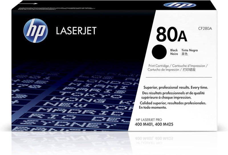 HP 80A (CF280A) Schwarz Original Toner für HP Laserjet Pro M401, HP Laserjet Pro M425 schwarz Standa