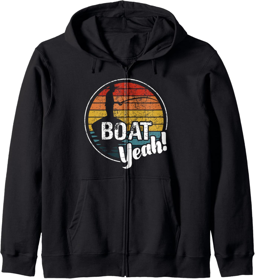 Boot Yeah Retro Vintage Segeln Kapuzenjacke