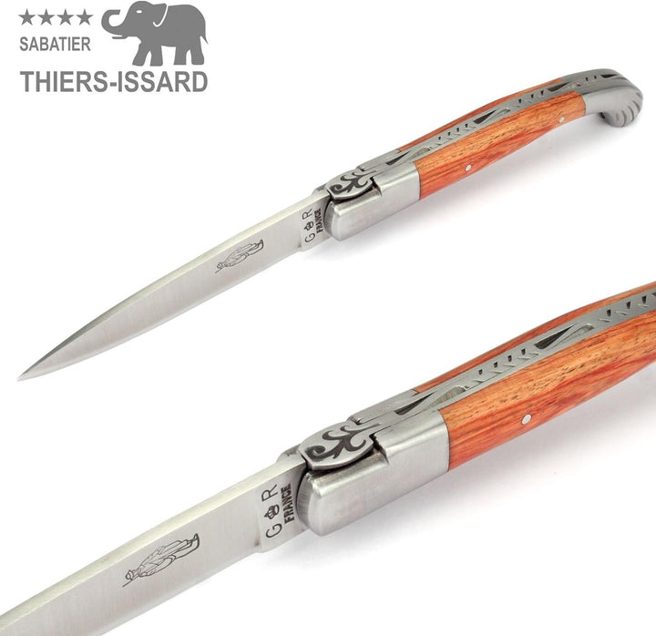 Thiers-Issard Voyageur - 12 cm Jakobsweg Taschenmesser - Griff Rosenholz - Messer Klinge 10 cm 12C27