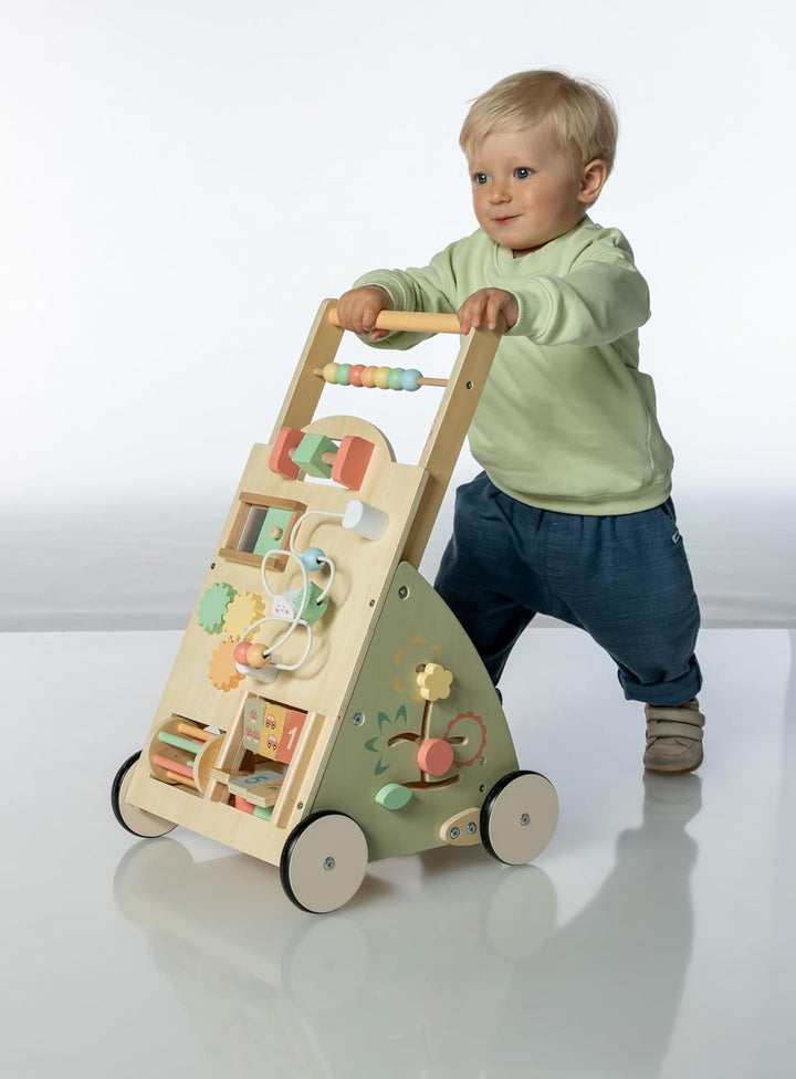 Holz Lauflernwagen Lauflerner mit Motorik Spieltisch Motorikschleife uvm