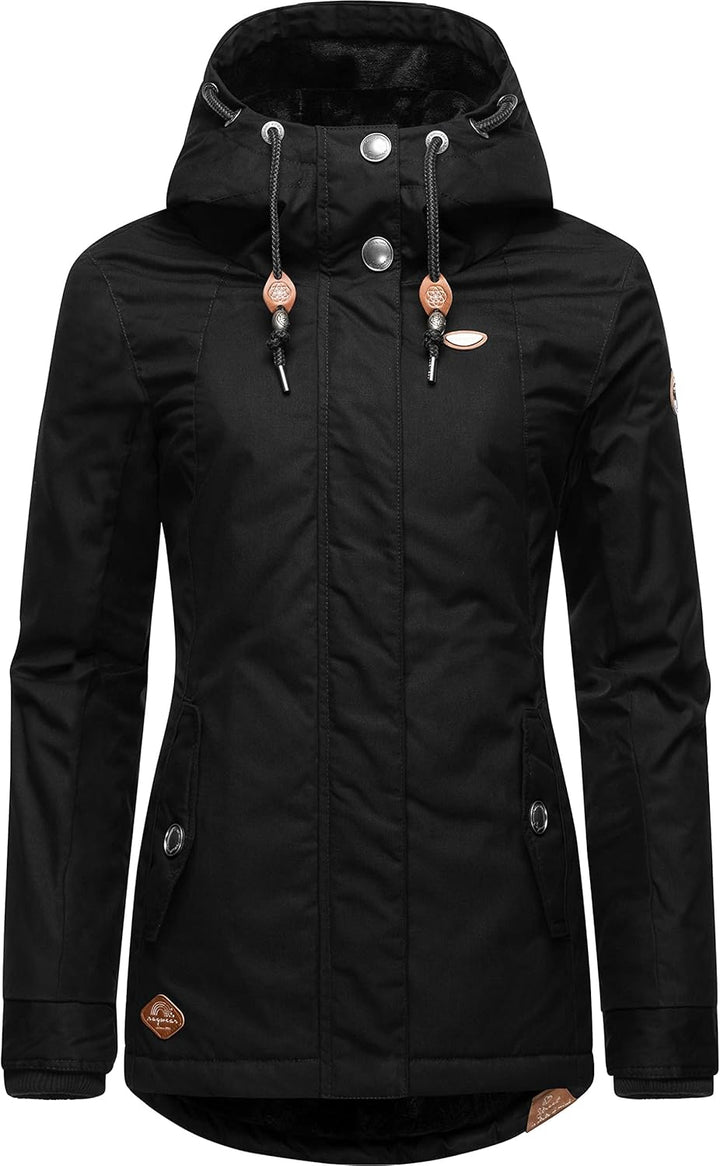 Ragwear Damen Jacke Winterjacke YM-Monade (vegan hergestellt) 8 Farben XS-XL XL Black22, XL Black22
