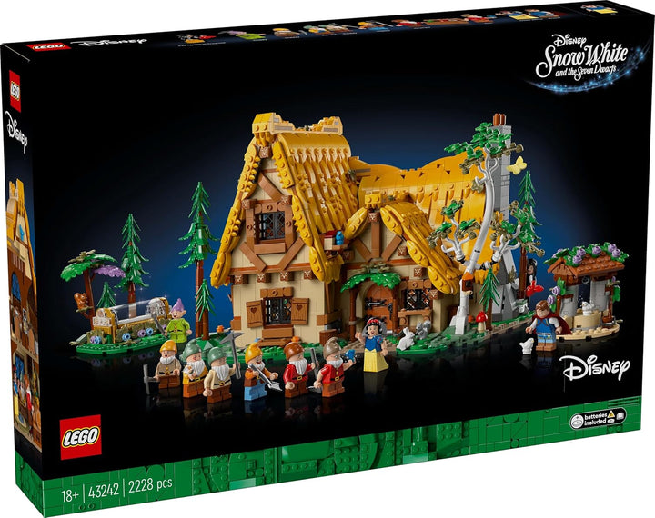 Lego Konstruktionsspielzeug Disney Die Hütte von Schneewittchen und den Sieben Zwergen 43242 Schneew