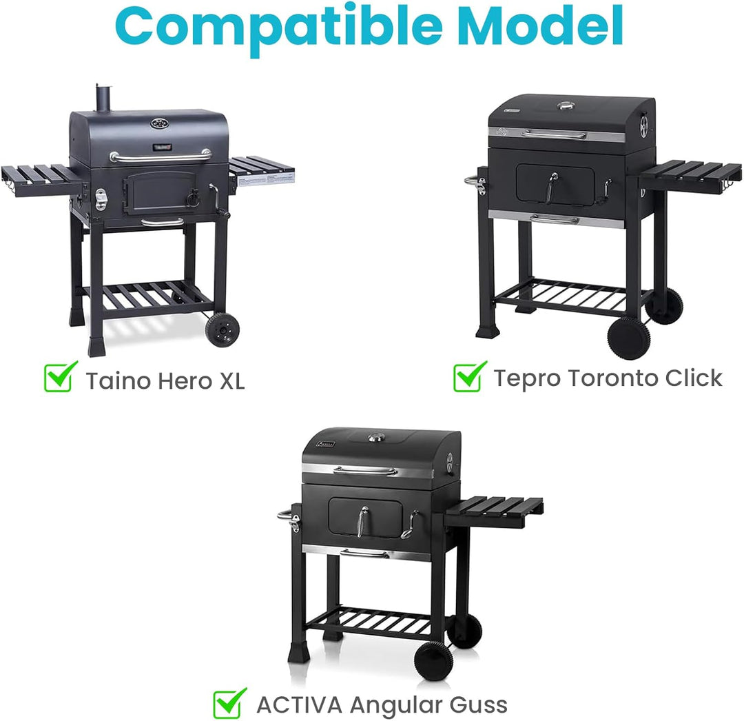 GRISUN Emaillierter Grillrost 41,9 x 54,6 cm, Ersatz für Tepro Toronto, Aktiva Angular, EL Fuego Mon