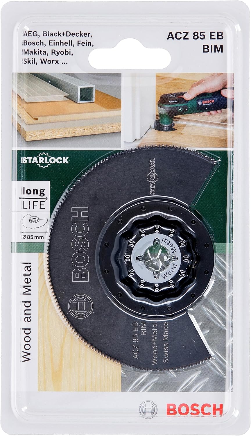 Bosch Accessories Segementsägeblatt Holz und Metall für Multifunktionswerkzeuge Starlock (ACZ 85 EB