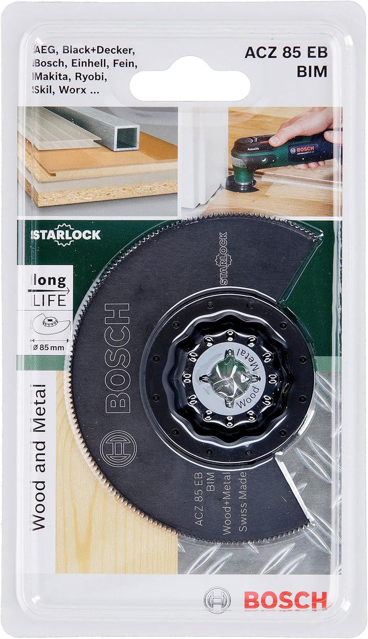 Bosch Accessories Segementsägeblatt Holz und Metall für Multifunktionswerkzeuge Starlock (ACZ 85 EB