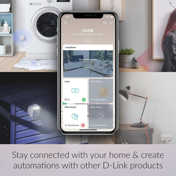 D-Link DCS-8325LH Smart Full HD Wi-Fi Kamera (KI-basierte Bewegungserkennung, 1080p, Nachtsicht, Clo