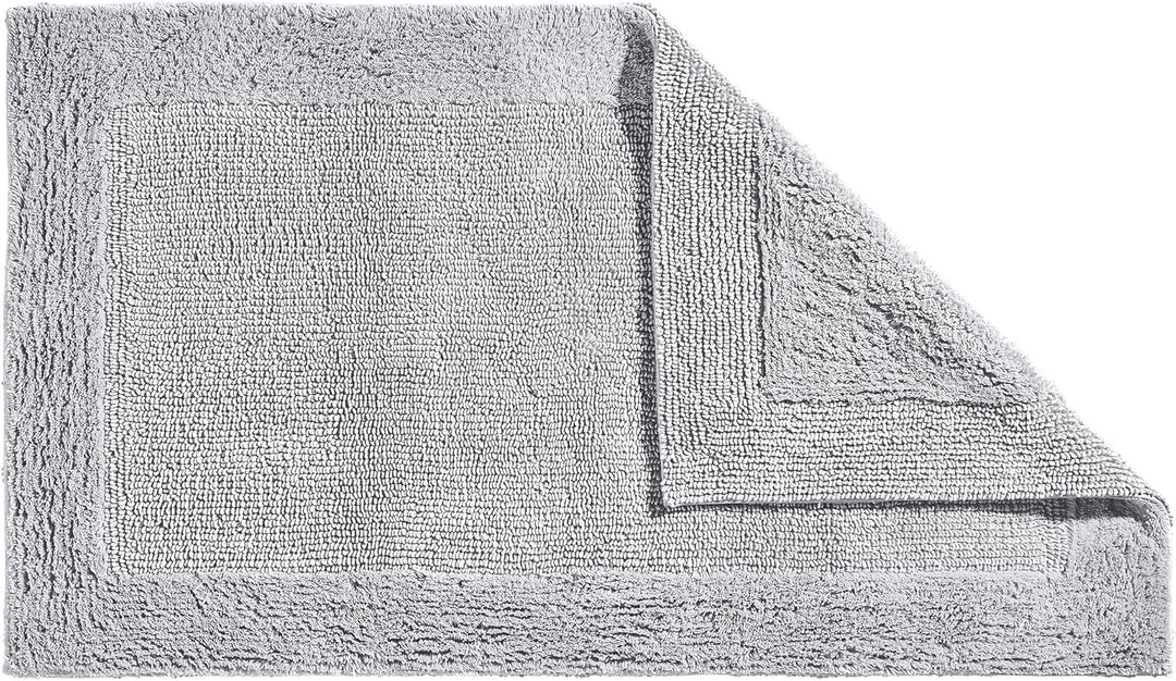 Erwin Müller Badematte, Badteppich Uni Serie Stuttgart hellgrau Grösse 80x150 cm - extra dick, hohe
