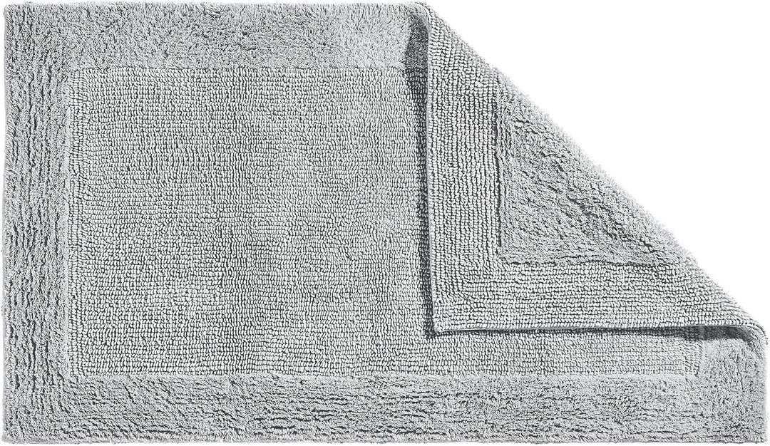 Erwin Müller Badematte, Badteppich Uni Serie Stuttgart hellgrau Grösse 80x150 cm - extra dick, hohe