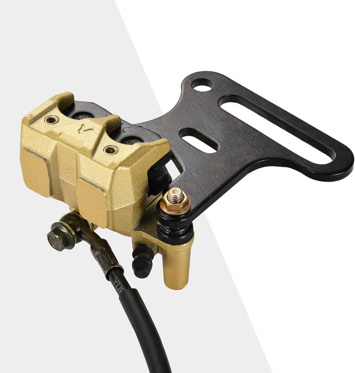 GOOFIT Hydraulischer Bremssattel Hinten Hauptbremszylinder Ersetzen Ersatz für 70cc 110cc 125cc 150c