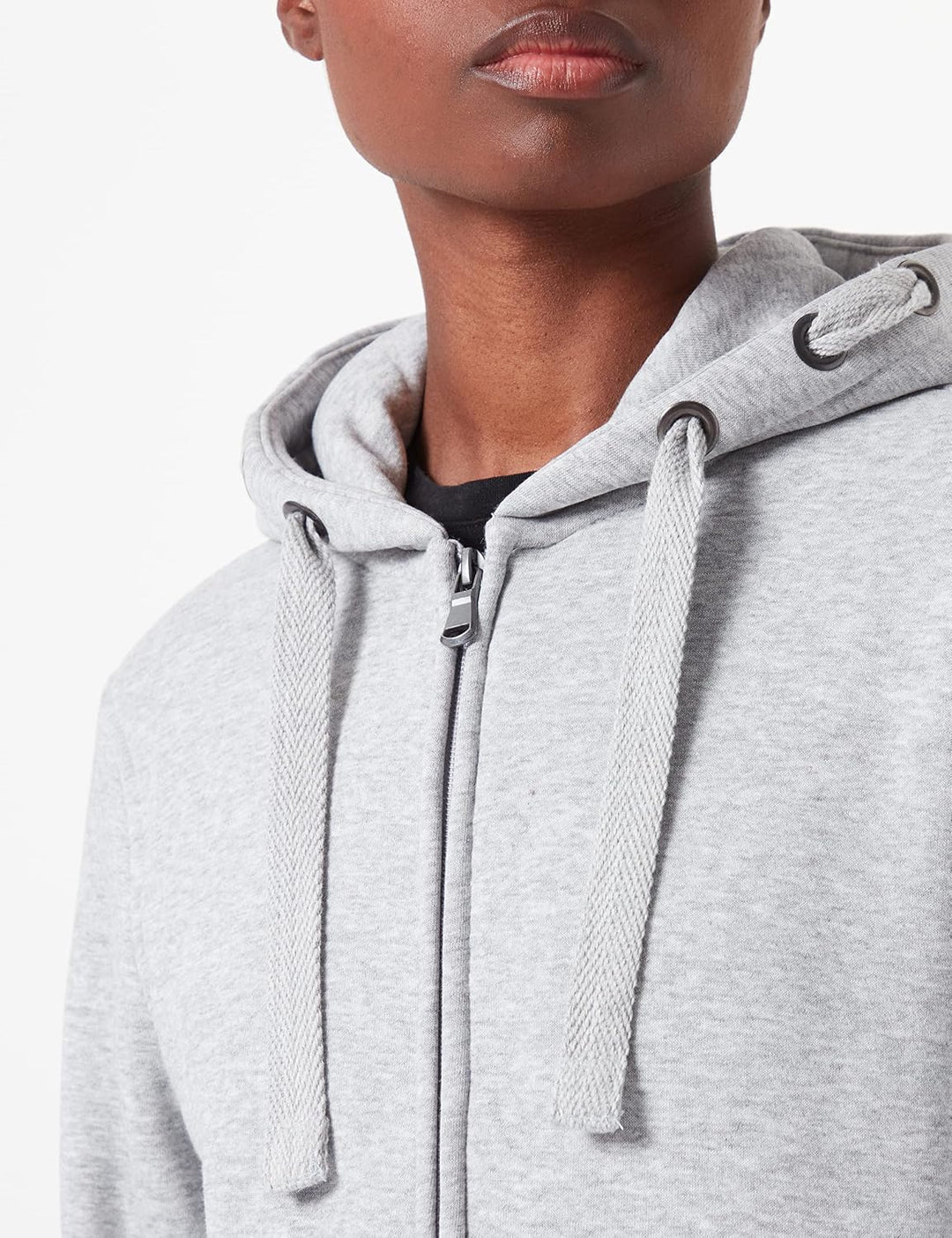 HRM Damen Premium Hooded Jacket XS Grey-melange, XS Grey-melange