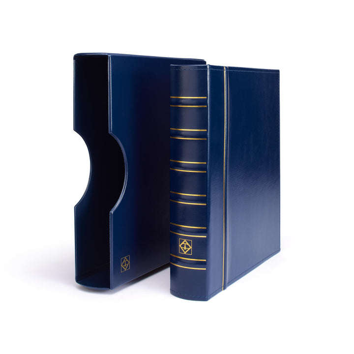 Leuchtturm 301687 Münzalbum GRANDE - Ringbinder zum Selbstgestalten im Classic-Design - inklusive Sc