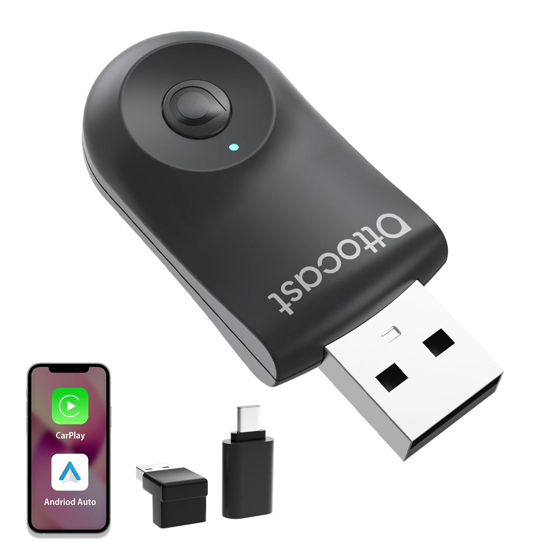 2025 Neueste OTTOCAST Mini, Wireless Carplay Adapter für iPhone, Android Auto Adapter Konvertieren S