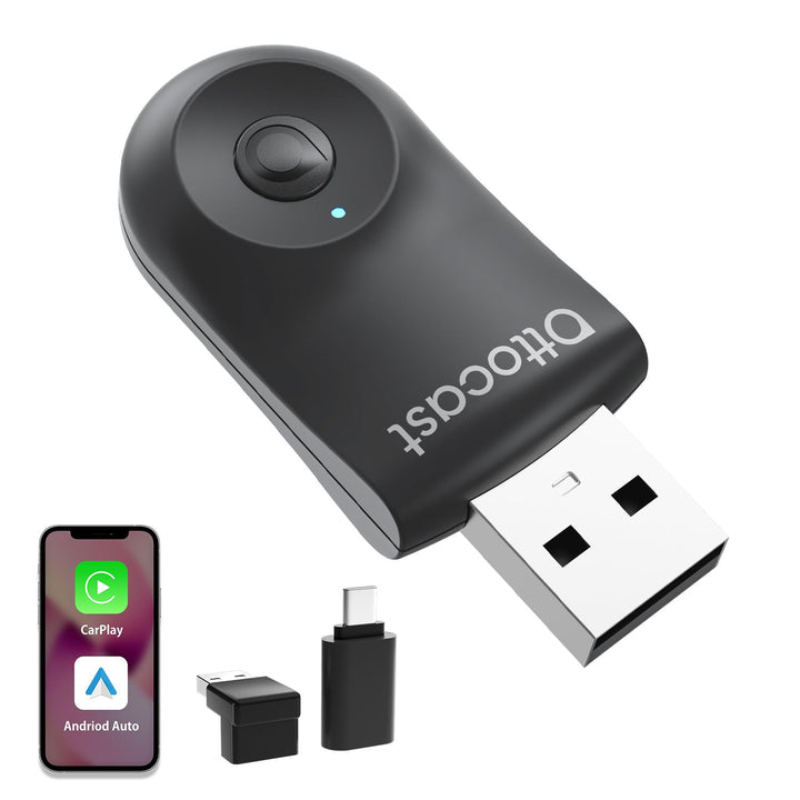 2025 Neueste OTTOCAST Mini, Wireless Carplay Adapter für iPhone, Android Auto Adapter Konvertieren S
