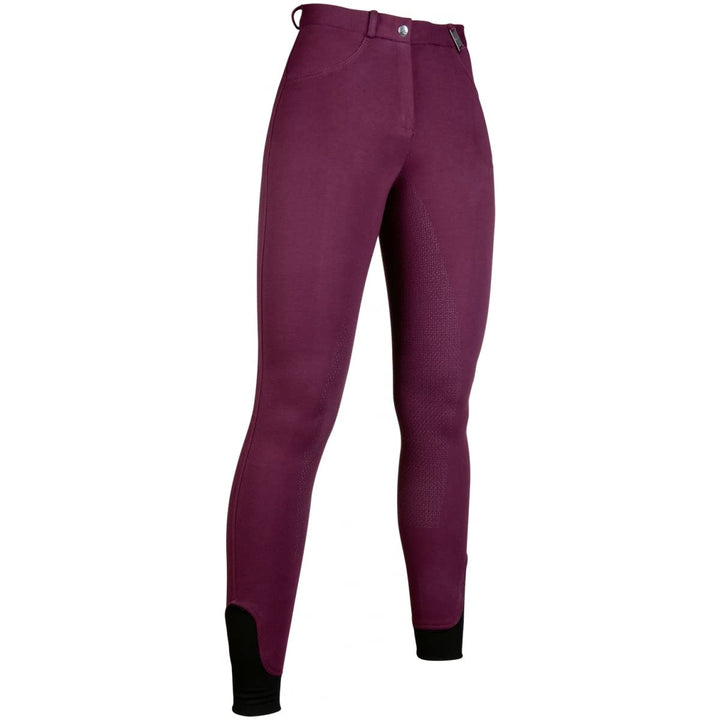 HKM Damen Reithose Silikon Vollbesatz Kate Bordeaux Bordeaux 170, Bordeaux 170
