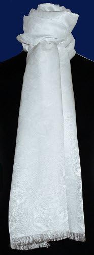 Lorenzo Cana Schal Luxustuch elegant gewebt in Damast Webung florales Paisleymuster aus Viskose mit