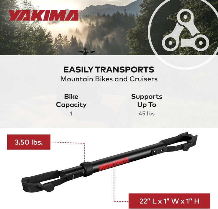 YAKIMA - TubeTop Hitch Mounted Bike Rack einfarbig, einfarbig