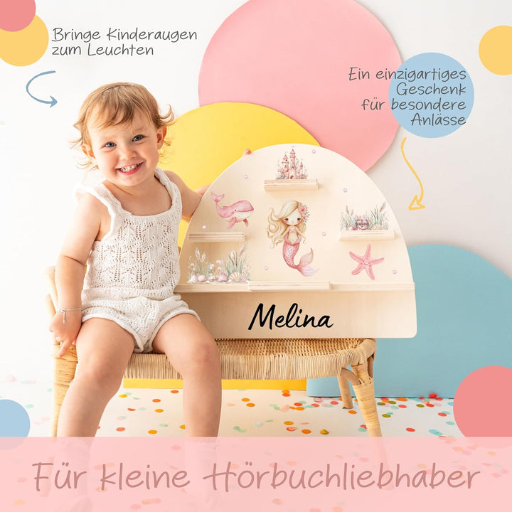 Personalisiertes Tonie Regal für Kinderzimmer - Magnetisches Toniebox Regal für Toniebox & Figuren m