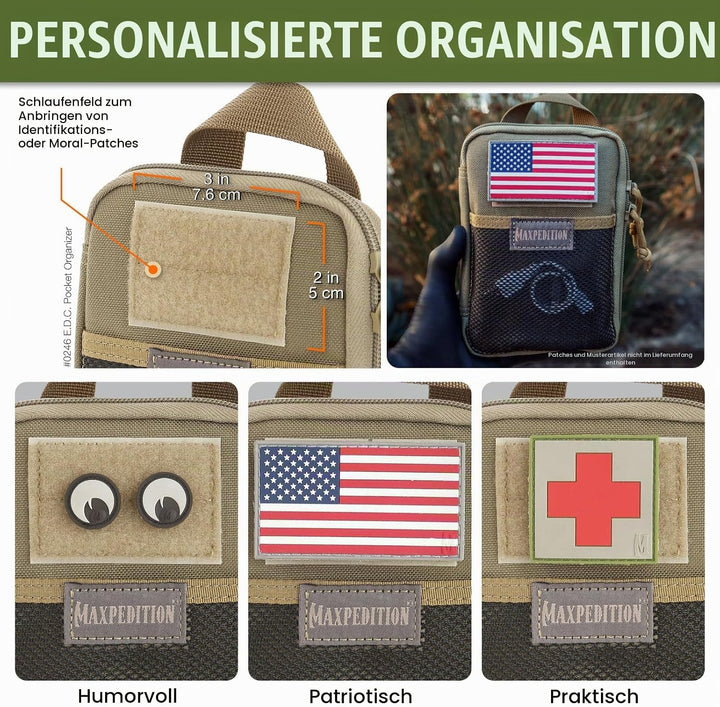 Maxpedition E.d.c. Pocket Organizer Tasche Einheitsgrösse Khaki, Einheitsgrösse Khaki
