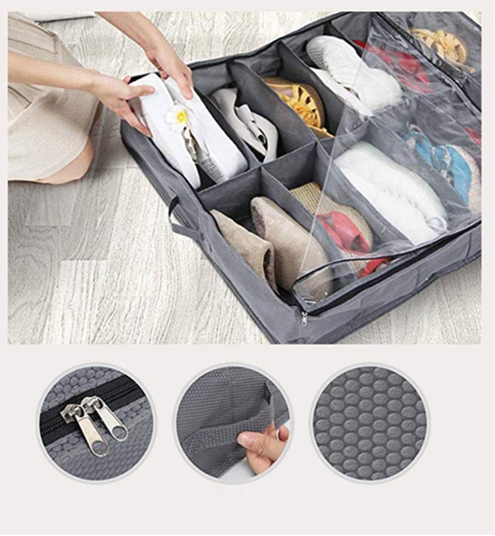 12 Taschen grosse aufbewahrungsboxen unter dem Bett Schuhe ordentlich Organizer, Faltbarer Stoff-Hal