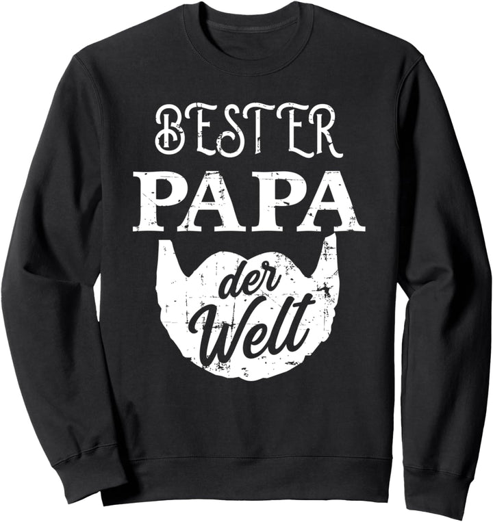 Bester Papa der Welt Bart Geschenk für Vatertag Sweatshirt