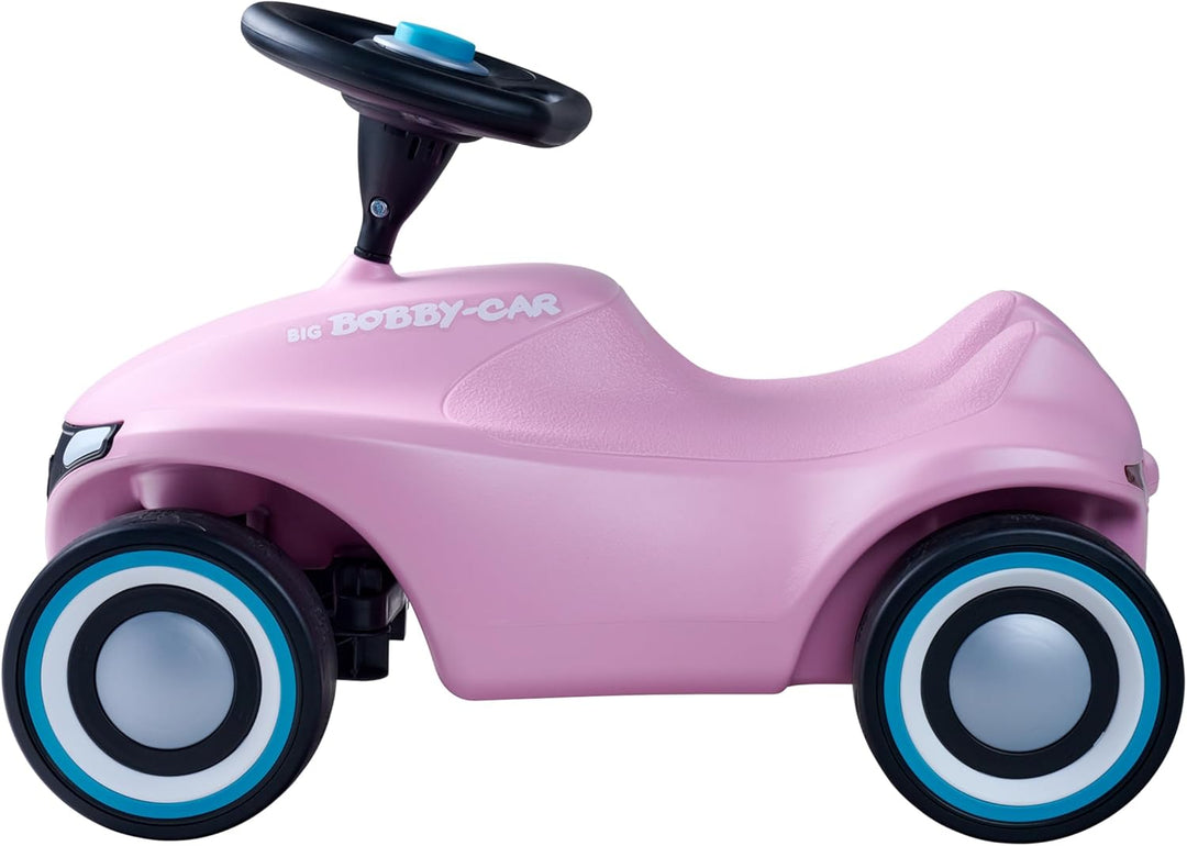 BIG-Bobby-Car Neo Zartrosa - Rutschfahrzeug für drinnen und draussen, Kinderfahrzeug mit Flüsterreif
