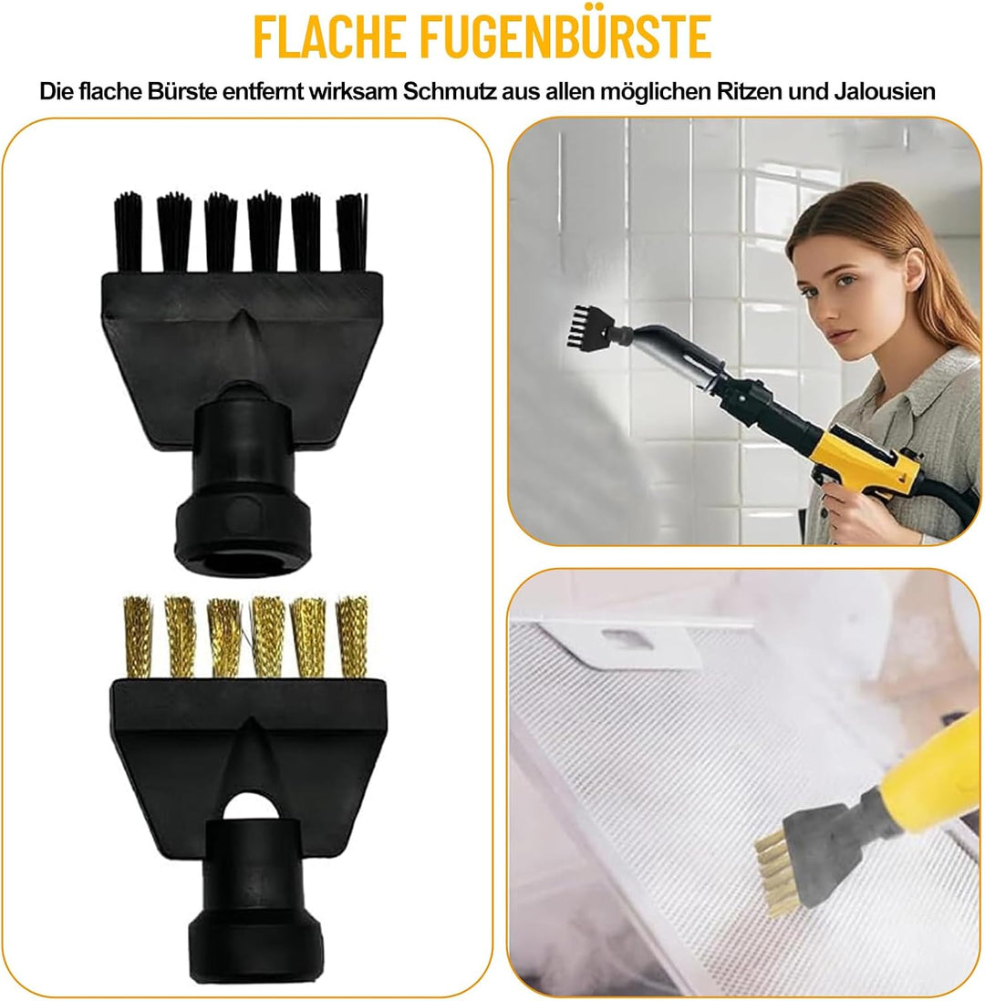 14 Stück Zubehör für Kärcher Dampfreiniger Easyfix SC1 SC2 SC3 SC4 SC5 - Dampfreiniger Bürste Set, i