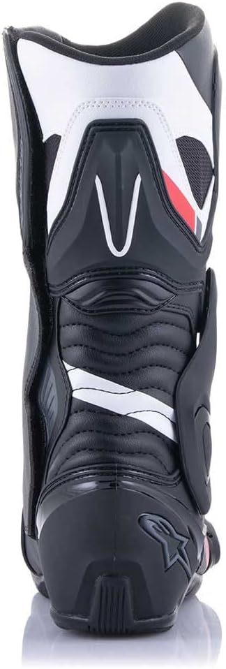 Alpinestars Herren Alpinestar Motorradstiefel 46 EU Schwarz Weiss Grau Rot, 46 EU Schwarz Weiss Grau