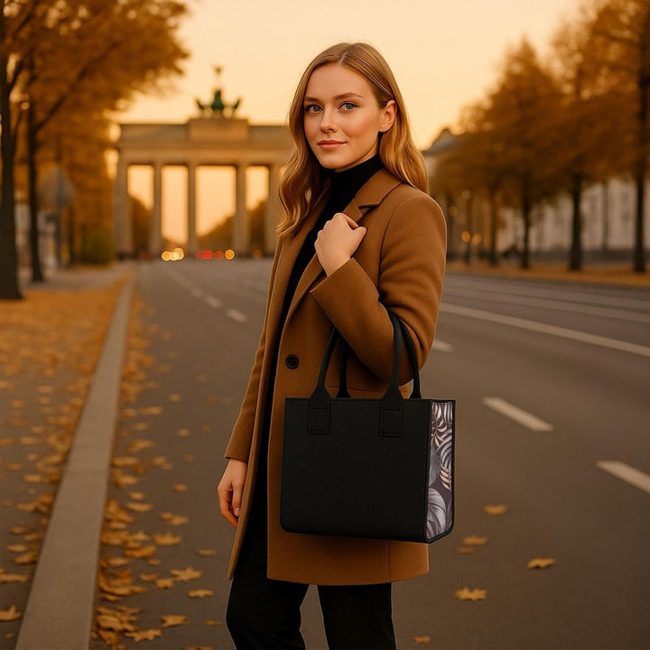 SILUK Filztasche Einkaufstasche aus stabilem Filz – geräumiger Shopper mit Tragegriffen, langlebig &
