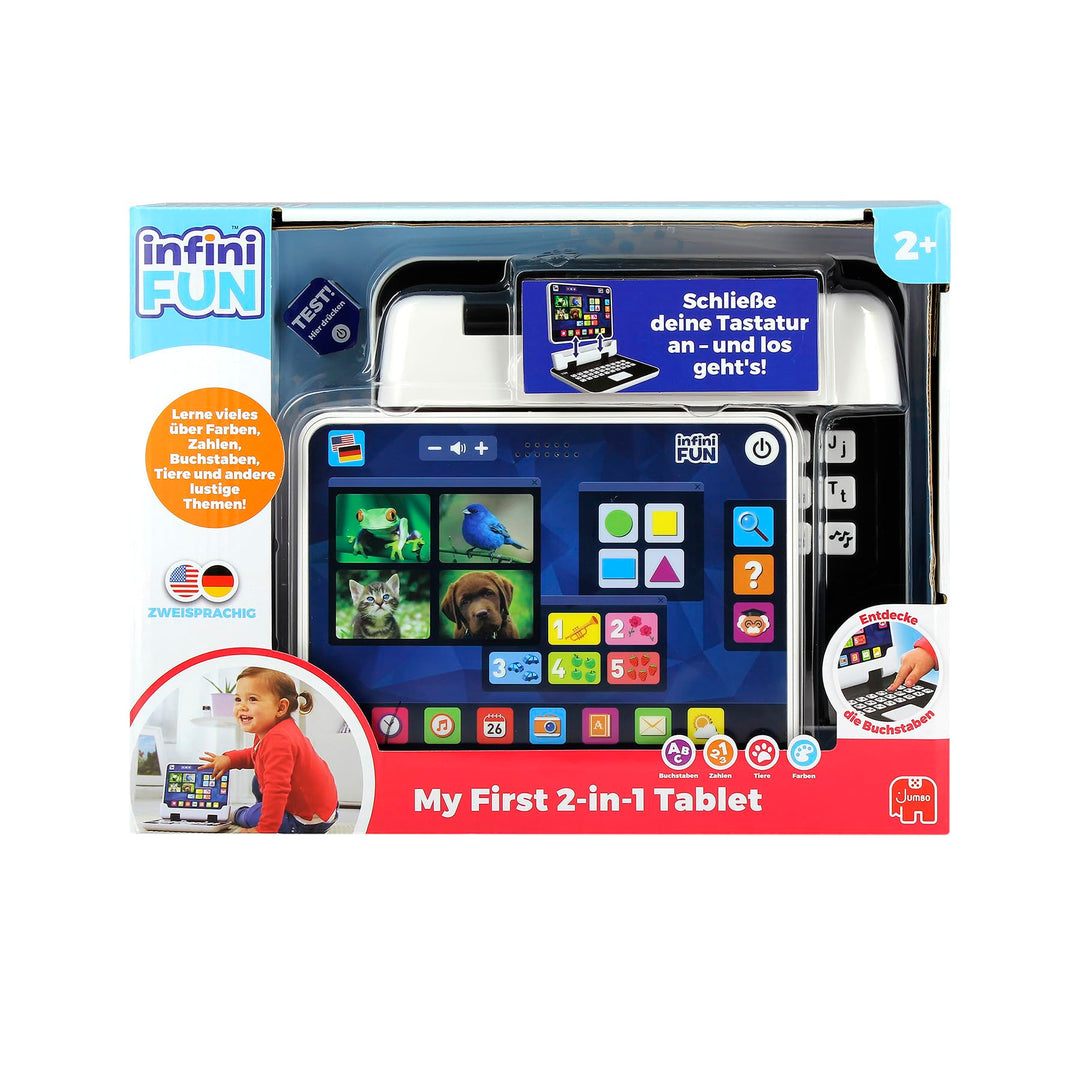 INFINI FUN - Mein erster 2-in-1-Tablet - elektronisches Lernspielzeug - Spielzeug zur Nachahmung - V
