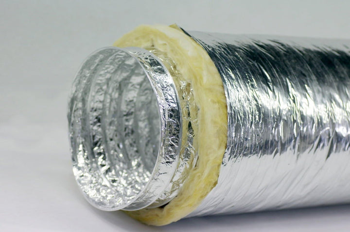 STERR Isolierter flexibler Lüftungskanalschlauch 125 mm x 10 m - Abluftschlauch - Kanalschlauch für
