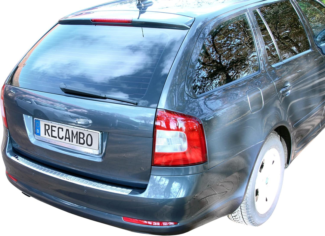 Recambo CT-LKS-1990 LADEKANTENSCHUTZ Edelstahl für Skoda Octavia II Kombi | 2005-2013, mit ABKANTUNG