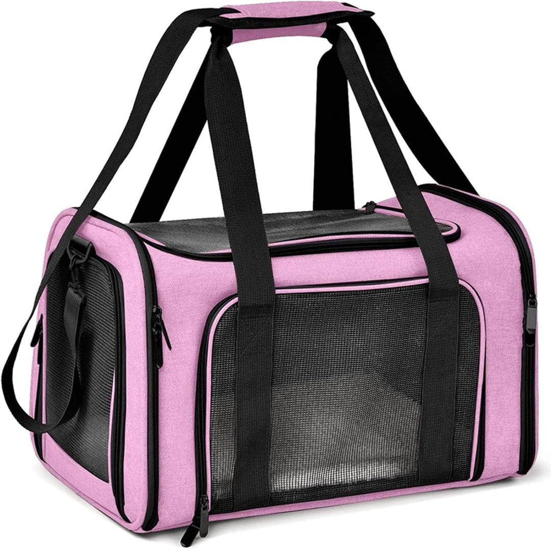 TOFFCAEA Transporttasche für Katze Hund, Hundetransportbox, Faltbare Katzentransportbox, tragbar, 5k