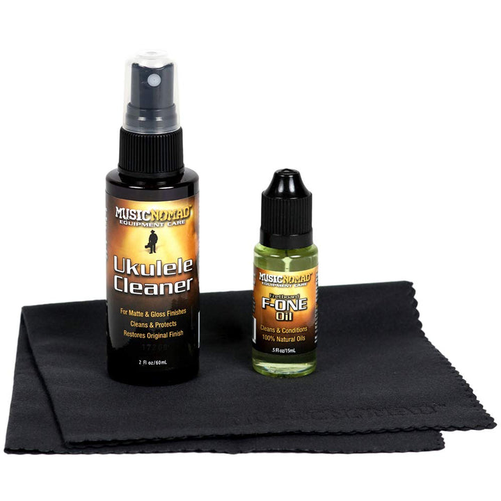 MusicNomad MN142 Premium Ukulele Care Kit 3 Pack