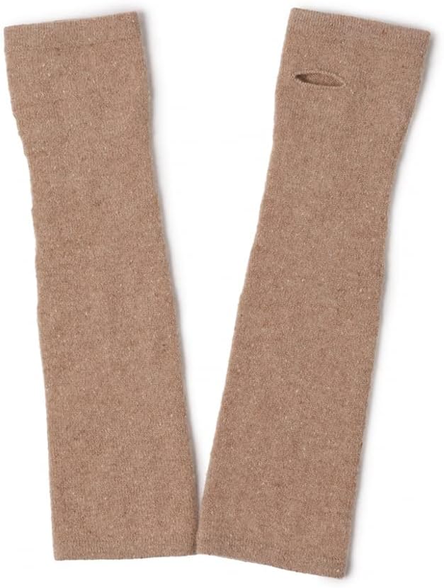 Prettystern Damen Kaschmir-Wolle Arm-Wärmer Lange Arm-stulpen Fingerlose Pulswärmer für Abendmode Lä