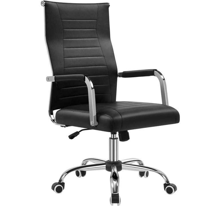 Yaheetech Bürostuhl ergonomischer Schreibtischstuhl mit Armlehnen, Chefsessel Computerstuhl hoher Rü