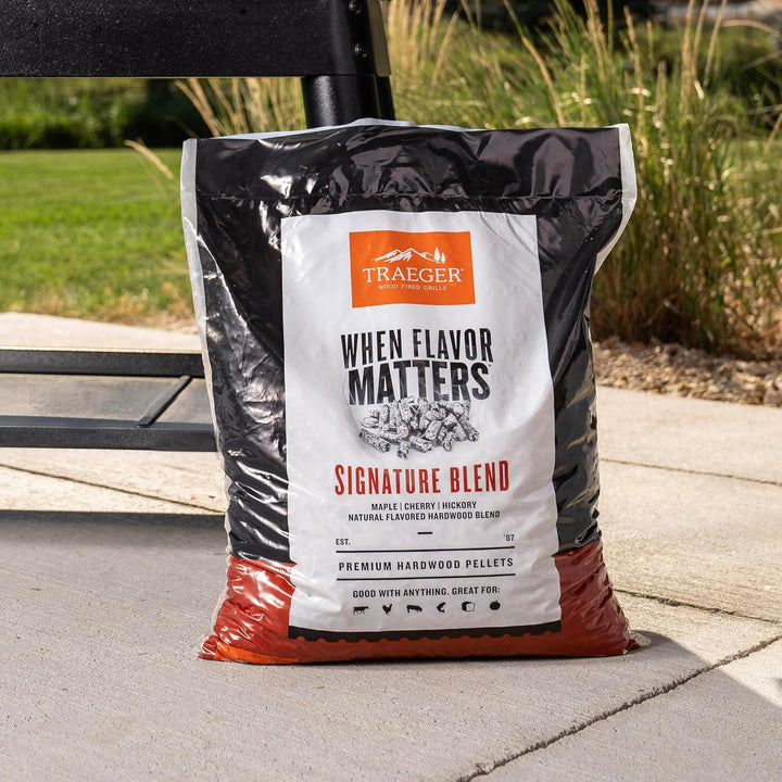 Traeger Grills Signature Blend 100% natürliche Holzpellets für Smoker und Pelletgrills, BBQ, Backen,