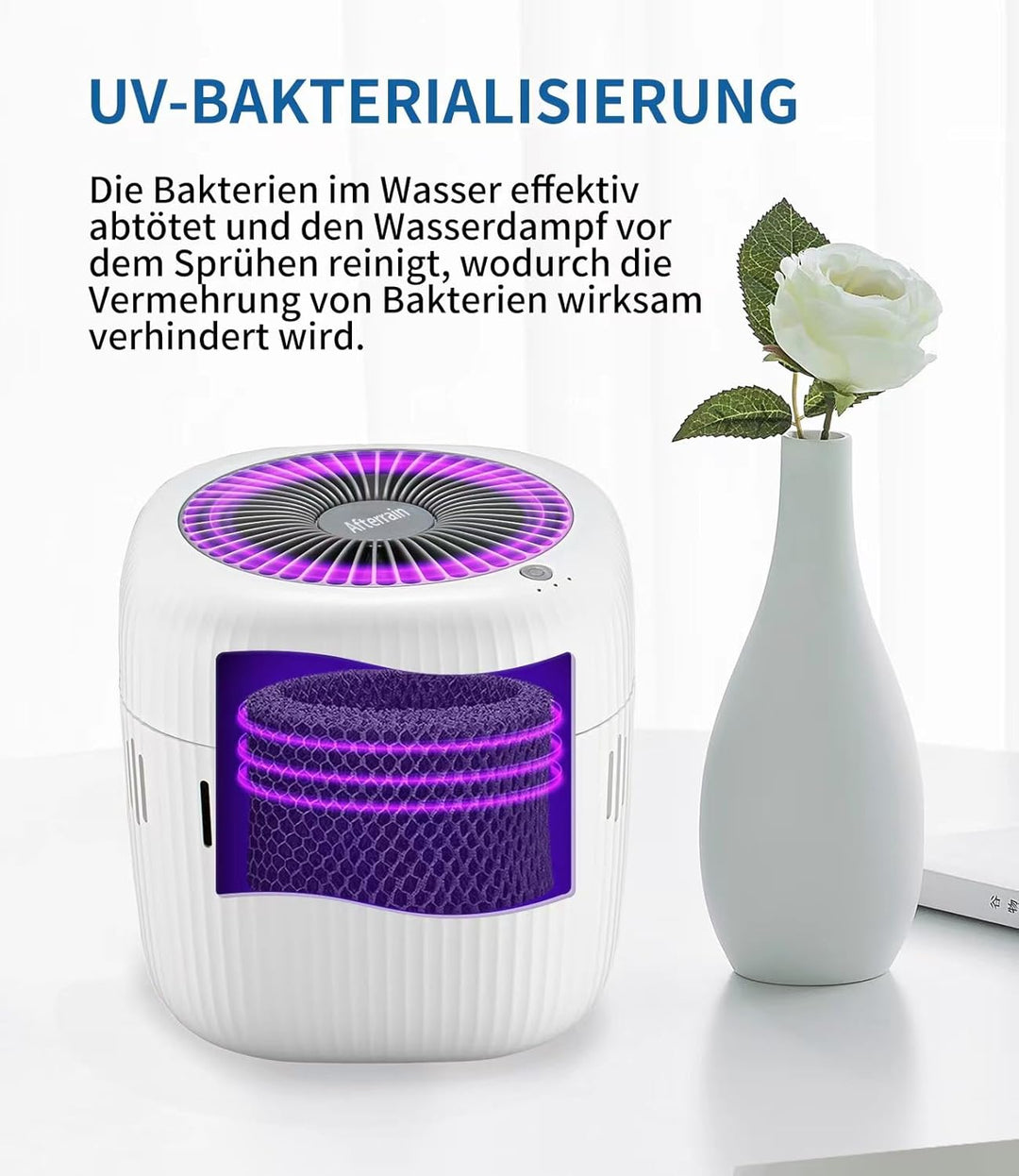 Elbe Inno Luftwäscher Kaltverdunstungs- Luftbefeuchter, Top-Fill Humidifier Luftbefeuchter Schlafzim